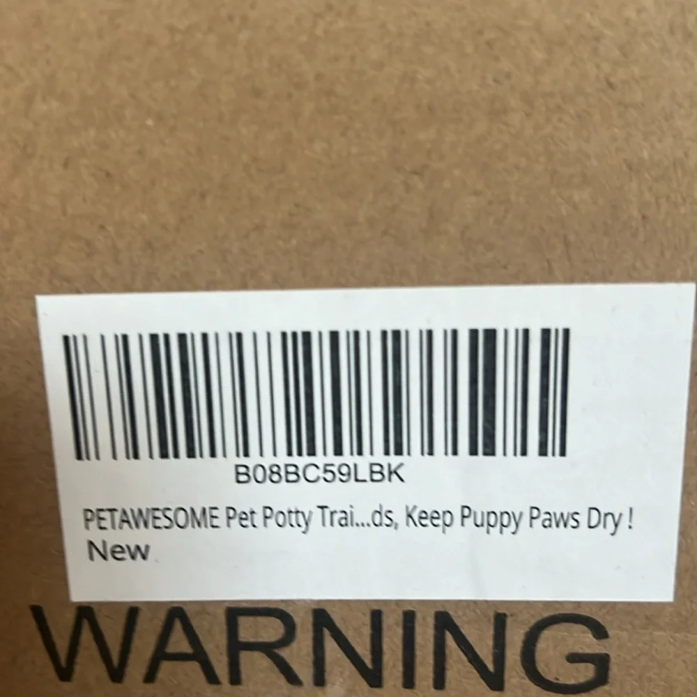 New in the box, small dog potty training pad holder & pads